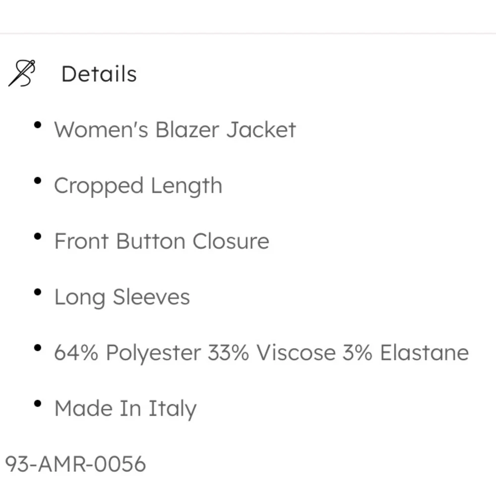 Amiri Double Collar Blazer - EU 42 - Picture 6 of 7